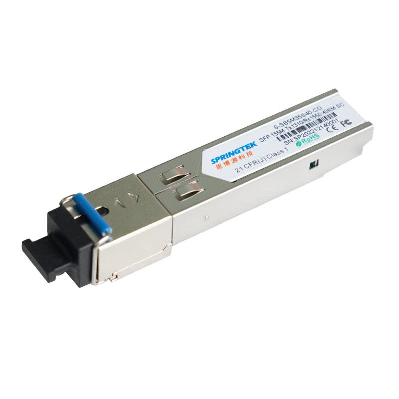 transceptor ótico do SC DDM do módulo TX1310nm/RX1550nm de 155M Compatible Juniper /Arista SFP BIDI 40KM