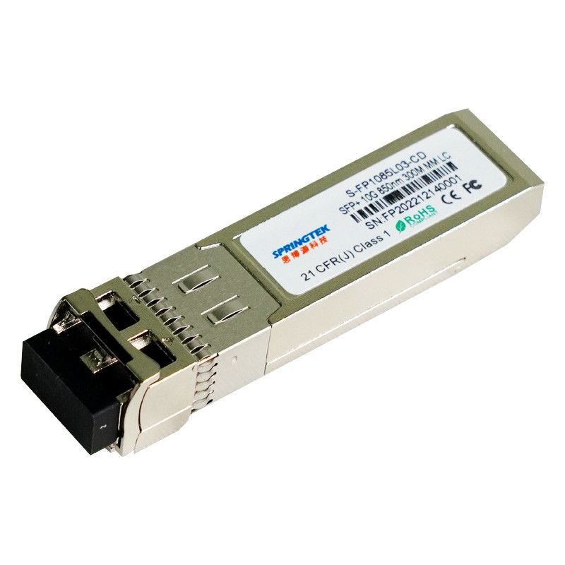 transceptor ótico de 10G SFP+SR, conector do LC, 850nm para até 300m sobre MMF