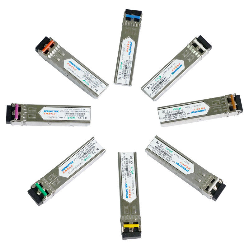 ZR compatível ZR+ de 1.25G CWDM1270~1610nm Transceive SFP LC ER com o módulo ótico de DDM