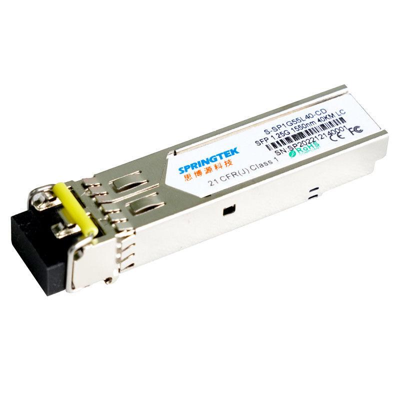Módulo ótico LC SMF dos transceptores de SFP 1.25G 1550nm 40km com o zimbro compatível de DDM
