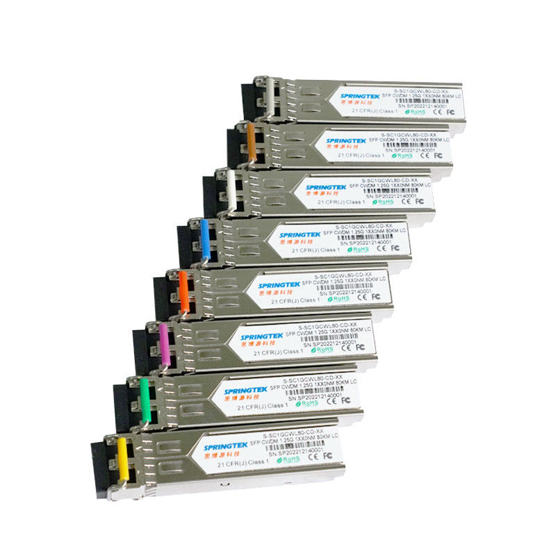 ZR compatível ZR+ de 1.25G CWDM1270~1610nm Transceive SFP LC ER com o módulo ótico de DDM
