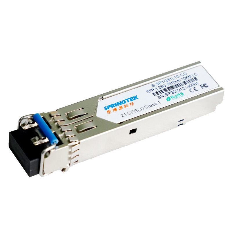 Módulo ótico compatível do transceptor de SFP 1310nm 10km LC do transceptor do OEM 1.25Gbps SFP com DDM