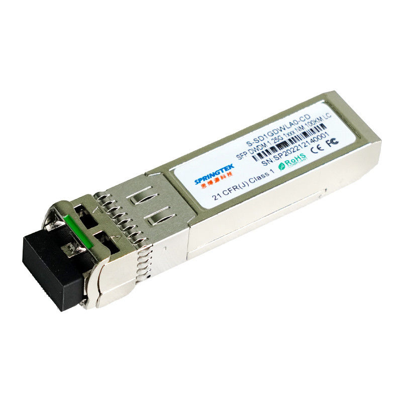 brocado 1.25Gbps/Cisco compatível/módulo ótico transceptor do zimbro DWDM C17~C61 100km SFP