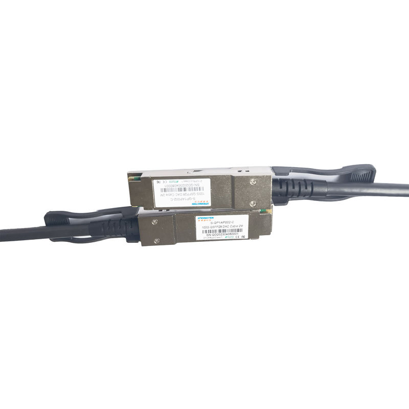 cabo de cobre QSFP28 do anexo 100G direto a QSFP28 DAC Cable 2M Compatible Arista Avaya Nokia