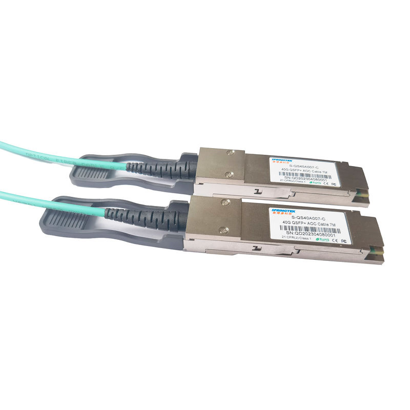 cabo ótico ativo 7M Compatible Arista Alcatel Avaya Nokia de 40G QSFP+To QSFP+ AOC