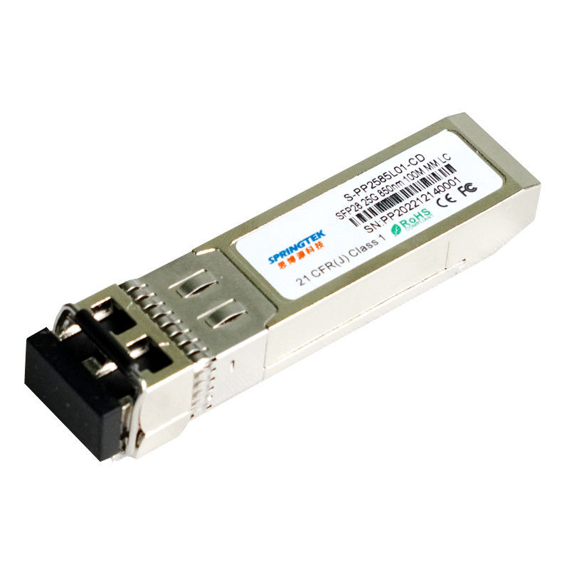 Transceptor compatível do modo do LC MMF da fibra do modo do SÊNIOR 100m dos transceptores de brocado 25G SFP28 multi multi