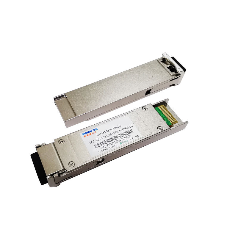 Módulos óticos do transceptor BX XFP LC da fibra 10G XFP de BIDI 40KM 1330nm 1270nm únicos